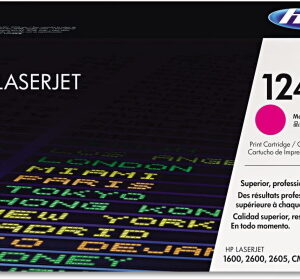 Toner Originale per HP 124A Q6000A Nero HP Color LaserJet 1600 2600N 2605DN CM1015MFP CM1017MFP (circa. 2.500 Pagine) Magenta