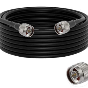 Vecys N a N Maschio Ponticello N Maschio a N Maschio Cavo Coassiale a Bassa Perdita RG58 32.8FT/10 M per 3G 4G 5G LTE Antenna Ham Radio GPS WiFi