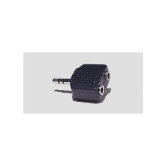 ADATTATORE DA SPINA 3,5MM STEREO A 2 PRESE 3,5MM STEREO