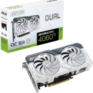 SCHEDA VIDEO GEFORCE RTX 4060 TI DUAL WHITE OC 8 GB (90YV0J42-M0NA00)