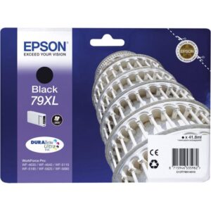 ORIGINALE EPSON T7901 NERA C13T79014010 PER EPSON WF4630 4640 5620 5110DW 5690DW 5190DW 79XL 41.8ML - 2.600 PAG.