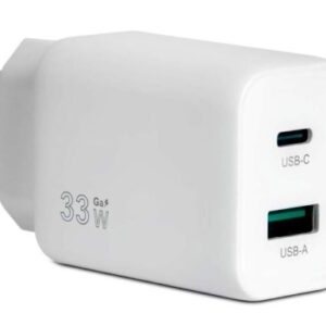 Vultech CARICABATTERIE USB-C 33W + 2X USB (CC-233PDCUGWH) BIANCO