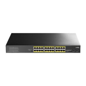 CUDY-14 Switch 24 porte Gigabit PoE+ con 2 slot SFP