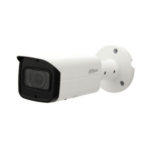 Camera bullet IP con Smart IR da 60 m per esterno. CMOS 1/3” da 4MP. Stream duale. Formato H.265+/H.265/H.264+/H.264. Risoluzione fino a 4MP. Ottica motorizzata da 2,7~13,5 mm (104°~28°). Filtro ICR. OSD, AWB, AGC, BLC, HLC, WDR real 120dB, 3D-DNR, zone ROI, mirror, videosensore e privacy mask. Supporto MicroSD. Onvif, PSIA, CGI. IP67, Lightning-proof 2KV. Supporto 3AXIS. 12V CC. PoE.