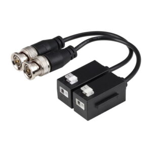 Pack di 2 transmettitori passivi di vídeo HDCVI/HDTVI/AHD/CVBS di 1 canale di transmissione in tempo reale di fino a 4K
