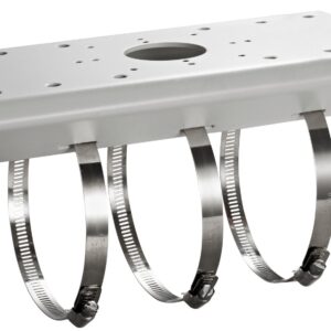 HikVision Adattatore da palo in alluminio colore bianco.