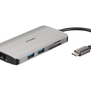 8-in-1 USB-C Hub with HDMI/Ethernet/Card