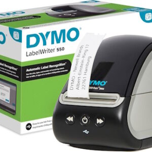 DYMO LabelWriter 550 stampante di etichette | Etichettatrice con stampa termica diretta | Riconoscimento automatico delle etichette | Spina UE a due poli