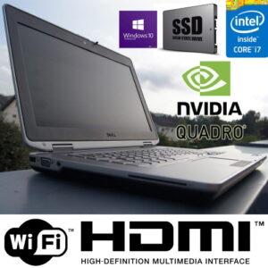 DELL E6430 CORE I7 SSD 500GB NVIDIA QUADRO RAM 16GB HDMI WINDOWS 10 PRO