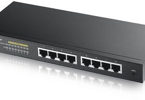 GS-1900-8HP v3 - Switch Web Managed 8 porte Gigabit PoE (erogazione PoE fino a 70W) - Supporto IPv6, VLAN - Design senza ventole, Desktop