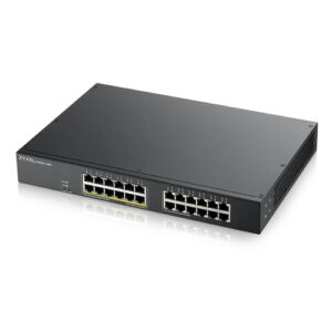 GS-1900-24HP - Switch Web Managed 24 porte Gigabit PoE (erogazione PoE fino a 170W) + 2 porte SFP Gigabit - Supporto IPv6, VLAN - Rack