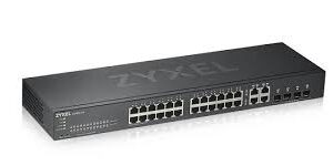 GS1920-24 v2 - NebulaFlex Switch Web Managed 24 porte Gigabit + 4 porte Dual Gigabit - IPv6, VLAN, QoS, IGMP - Design senza ventole, Rack - FREE Nebula Basic Cloud Management