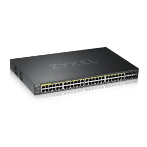 GS2220-50HP - NebulaFlex Switch Managed Layer 3 Lite, 44 porte Gigabit PoE (erogazione PoE fino a 375W) + 4 porte Dual Personality Gigabit + 2 slot SFP - IPv6, iStacking, VLAN, Static Routing - Desktop