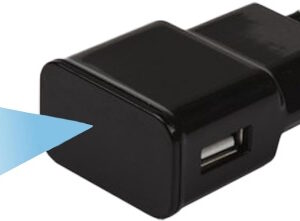 HALYFER Mini fotocamera spia WiFi - telecamera mimetica nascosta in caricabatterie 1080p HD, con microfono spia WiFi, registrazione a distanza per sorveglianza interna. Include scheda MicroSD 64 GB