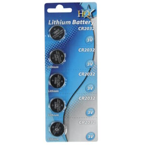 BATTERIE CR2032 3V LITIO 5PZ