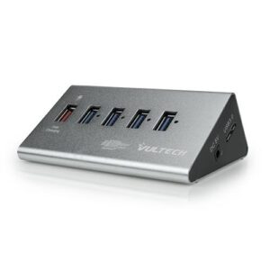 HUB 4 PORTE USB HU-05USB3 ALIMENTATO NERO