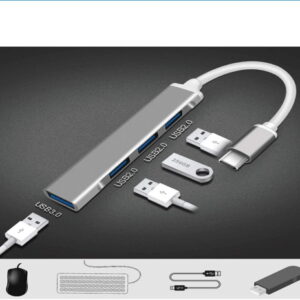 Hub Usb C Adattatore Multiporta 4 in 1 Type C