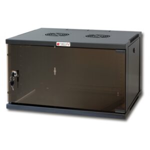 Armadio Rack 19" a Muro 9U prof. 600 Nero Assemblato 450x540x600 mm (AxLxP)