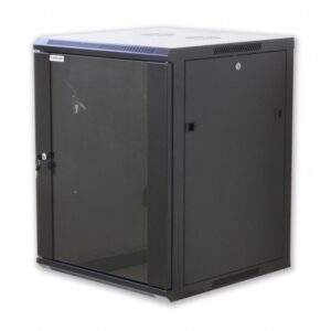 Armadio Rack 19" a muro 15 unità sezione unica colore nero.Dimensioni: 770x600x450 mm (AxLxP)