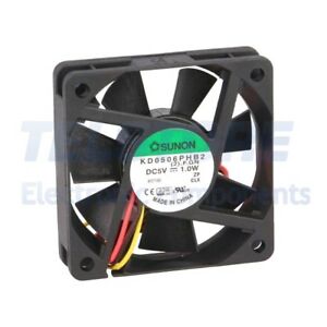 KD0506PHB2.F Ventola DC assiale 5VDC 60x60x15mm 30,6m3/h 32dBA 26AWG SUNON