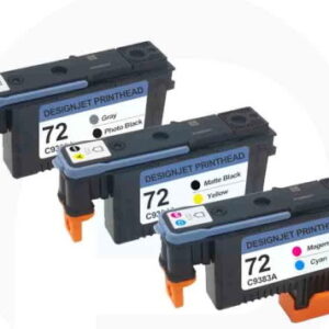 Kit HP72 Testina di stampa rigenerata 3PK (G/PK MK/Y M/C) C9380A C9383A C9384A compatibile per HP T1100 T790 T770 T60 T1300
