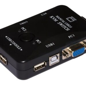 SWITCH KVM 2 PC CON PORTE 2 VGA E 2 USB (LKKWM2)