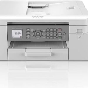 Brother MFCJ4340DW - Stampante multifunzione inkjet a colori 4 in 1, Formato A4, Connettività di rete wireless, Stampa fronte-retro automatica, Display LCD a colori da 4.5 cm, Bianco
