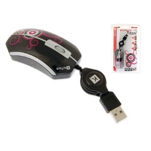 MOUSE KEYTECK OPTICAL MINI RETRAIBILE