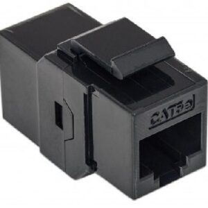 ACCOPPIATORE KEYSTONE JACK RJ45 CAT.6E NERO