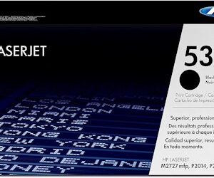 HP 53A Q7553A, Cartuccia Toner Originale HP da 3000 Pagine, Compatibile con le Stampanti HP LaserJet P2014, P2015, P2015n, P2015dn, M2727 NF e M2727 NFS, Nero