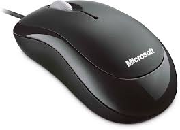 Mouse - ottica - 3 pulsanti - cablato - USB - nero