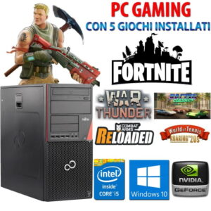 Computer Gaming + Giochi Ricondizionato Fujitsu P720 Intel Core i5 4a Gen Ram 8GB SSD 240GB GT730 4GB Windows 10