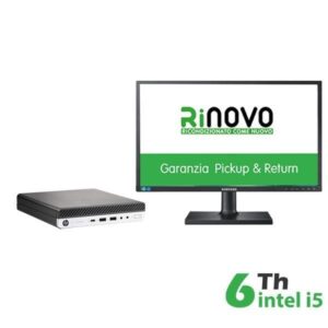 BUNDLE PC MINI HP 600-800 G3 INTEL CORE I5-6GEN. + MONITOR SAMSUNG 22" S22C450-(RNBUNDLE22) PICK & RETURN