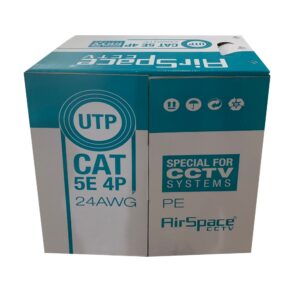 Matassa di 305 metri di cavo UTP CAT5E 24AWG rigido Copertura speciale per esterni.