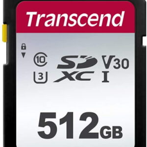 TRANSCEND Scheda di Memoria 512 GB SDXC Classe 10 - TS512GSDC300S 300S