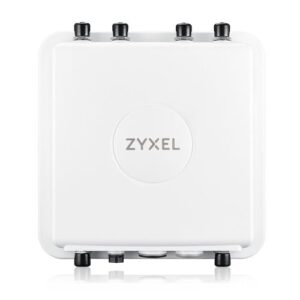 WAX-655E NebulaFlex Pro Outdoor Wireless Access Point WiFi6 Dual Radio 4x4 802.11a/b/g/n/ac/ax 5375Gbps, 2 Porte LAN (1x Giga, 1x 2.5 Giga), supporto PoE (25W), Antenne non incluse (6 connettori N). C