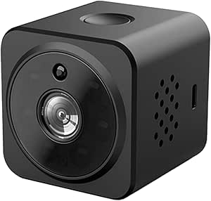 Mini Telecamera Spia Wireless con Microfono Incorporato, 4K HD, Visione Notturna, Rilevamento del Movimento e Riduzione del Rumore 2D - Telecamere di Sicurezza per Interni - Telecamera con Batteria