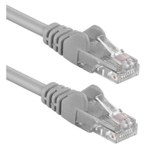 Cavo di rete Patch in Rame Cat. 6 Grigio UTP 30 m 350 Mhz, cavo flessibile