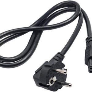 AKYGA AK-NB-08A - Cavo di Alimentazione per Laptop a 3 Pin, IEC C5/EU CEE 7/7, 1 m