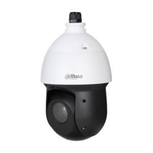 Telecamera  speed dome PTZ a cupola Dahua StarLight 4 in 1.
2MP@25/30ips. ICR, 0,005/0,0005 lux, Smart IR 100 m.
Uscita commutabile 4 in 1. Zoom ottico 25X: 4,8~120mm.
Potenza assorbita 120 dB, riduzione del rumore 2D/3D.
300 preset DH-SD, Pelco-D/P. 1 ingresso audio. 2
ingressi allarme / 1 uscita. Porta RS485. Grado di
protezione IP66. 12 V CC. Include supporto a parete