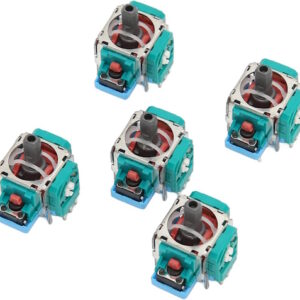 Zunate Joystick di Ricambio 5 Pezzi per ps5, Nuovo Stick analogico per ps5, Joystick 3D per Gamepad Compatto e preciso, levette per Pollice con Rotella Joystick