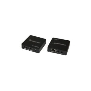 ESTENSORE DI SEGNALE HDMI SU CAVO ETHERNET 60M CON PORTA HDMI PASSANTE E RIPETITORE DI TELECOMANDO